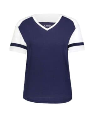 Augusta sportswear 2914 women's triblend fanatic 20 v-neck t-shirt