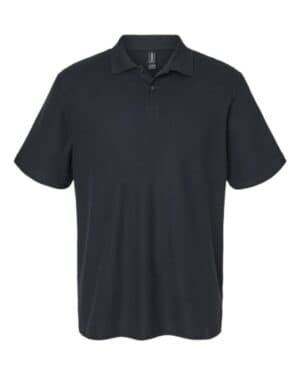 BLACK Gildan 64800 softstyle pique polo