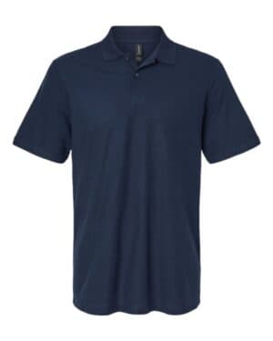 NAVY Gildan 64800 softstyle pique polo