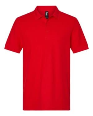 RED Gildan 85800 hammer pique polo