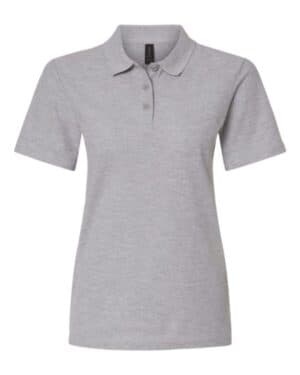 SPORT GREY Gildan 64800L softstyle women's pique polo