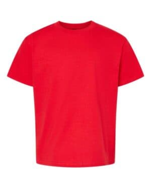 RED Gildan 65000B softstyle youth midweight t-shirt