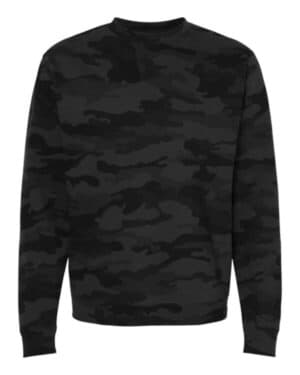 BLACK CAMO Independent trading co SS3000 midweight crewneck sweatshirt