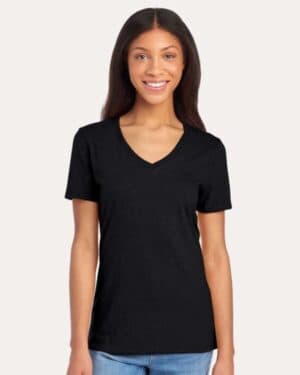 BLACK INK Jerzees 560WVR women's premium blend v-neck