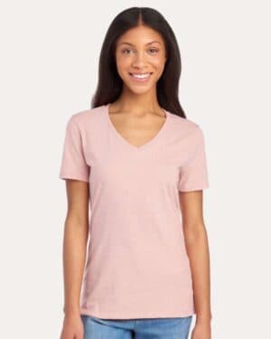 BLUSH PINK Jerzees 560WVR women's premium blend v-neck