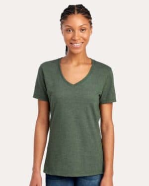 MILITARY GREEN HEATHER Jerzees 560WVR women's premium blend v-neck