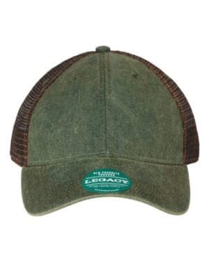 GREEN/ BROWN Legacy OFA old favorite trucker cap