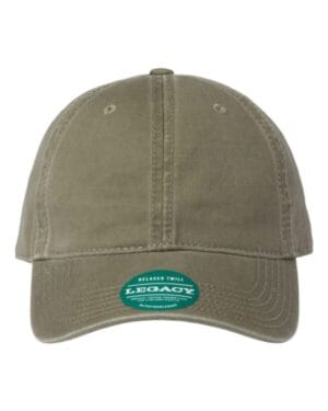 MOSS GREEN Legacy EZA relaxed twill dad hat