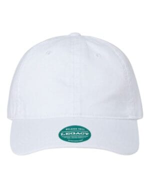 WHITE Legacy EZA relaxed twill dad hat