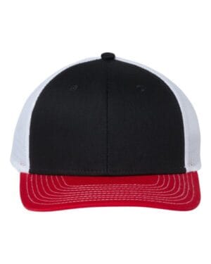 BLACK/ RED/ WHITE The game GB452E everyday trucker cap
