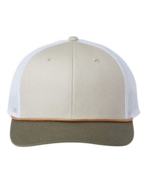 LIGHT OLIVE/ WHITE The game GB452R everyday rope trucker cap