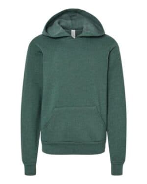 HEATHER FOREST Bella canvas 3719Y youth sponge fleece hoodie