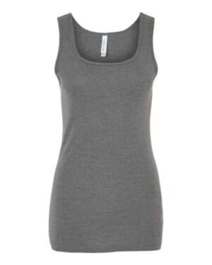 DEEP HEATHER Bella canvas 1081 women's micro rib tank
