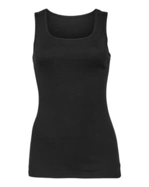 SOLID BLACK BLEND Bella canvas 1081 women's micro rib tank