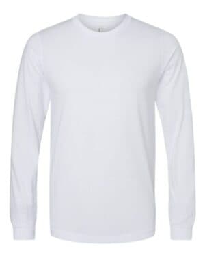 SOLID WHITE BLEND Bella canvas 3501CVC heather cvc long sleeve tee