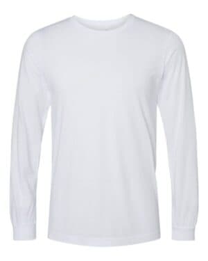 SOLID WHITE TRIBLEND Bella canvas 3513 triblend long sleeve tee