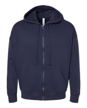 NAVY Bella canvas 3759 sponge fleece dtm full-zip hoodie