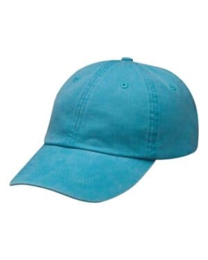 CARIBBEAN BLUE Adams headwear LP101 optimum pigment-dyed cap