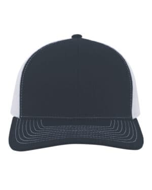 NAVY/ WHITE Pacific headwear 104S contrast stitch trucker snapback