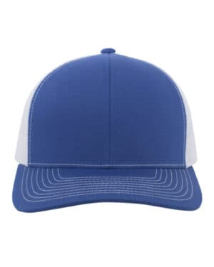 ROYAL/ WHITE Pacific headwear 104S contrast stitch trucker snapback