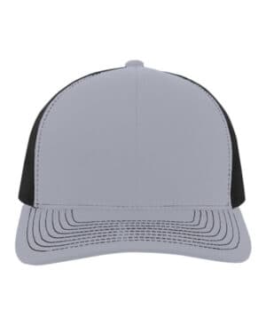 HTHR GREY/ BLACK Pacific headwear 104S contrast stitch trucker snapback