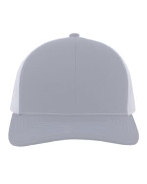 HTHR GREY/ WHITE Pacific headwear 104S contrast stitch trucker snapback