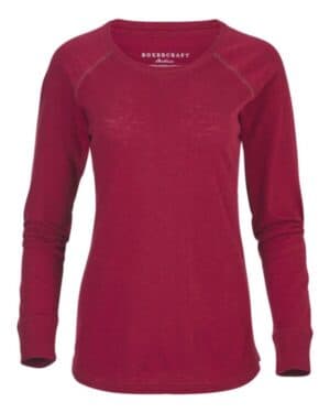 GARNET BW3166 women's solid preppy patch long sleeve t-shirt
