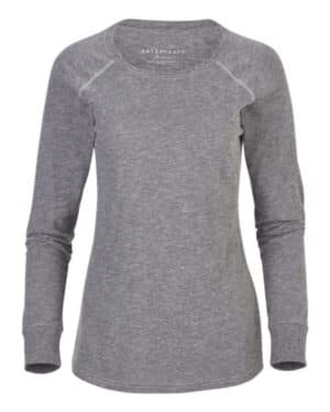 GRANITE BW3166 women's solid preppy patch long sleeve t-shirt