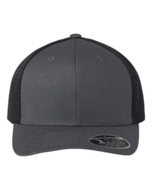 CHARCOAL/ BLACK Flexfit 110M 110 mesh-back cap