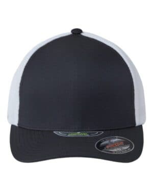 BLACK/ WHITE Flexfit 5511UP unipanel trucker cap