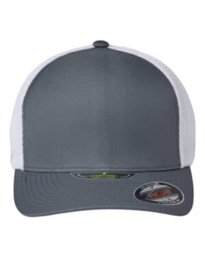 CHARCOAL/ WHITE Flexfit 5511UP unipanel trucker cap