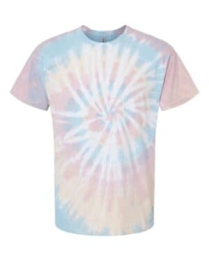 DESERT RAINBOW Dyenomite 200MS multi-color spiral tie-dyed t-shirt