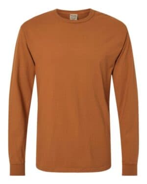 TEXAS ORANGE Comfortwash by hanes GDH200 garment-dyed long sleeve t-shirt