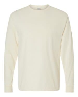 PARCHMENT Comfortwash by hanes GDH200 garment-dyed long sleeve t-shirt