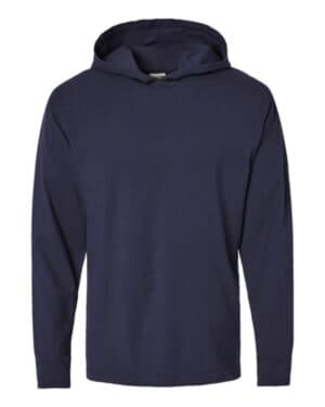 GDH280 garment-dyed jersey hooded long sleeve t-shirt