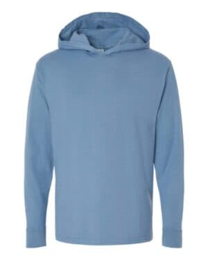 GDH280 garment-dyed jersey hooded long sleeve t-shirt