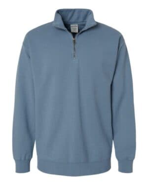 SALTWATER Comfortwash by hanes GDH425 garment-dyed quarter-zip sweatshirt