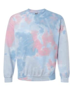 CORAL DREAM Dyenomite 681VR blended tie-dyed crewneck sweatshirt
