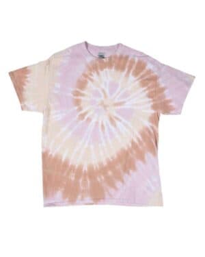 Dyenomite 200MS multi-color spiral tie-dyed t-shirt