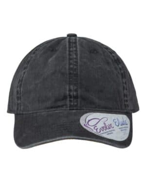 BLACK/ LEOPARD CASSIE women's pigment-dyed with fashion undervisor cap