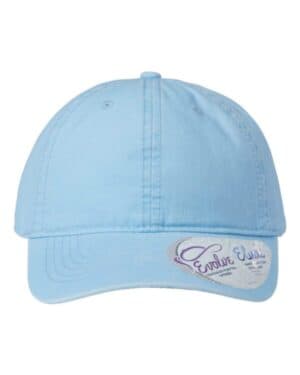 CASHMERE BLUE/ FLORAL CASSIE women's pigment-dyed with fashion undervisor cap
