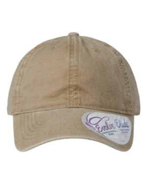 KHAKI/ CAMO CASSIE women's pigment-dyed with fashion undervisor cap