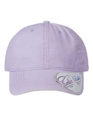 LAVENDER/ STRIPES CASSIE women's pigment-dyed with fashion undervisor cap