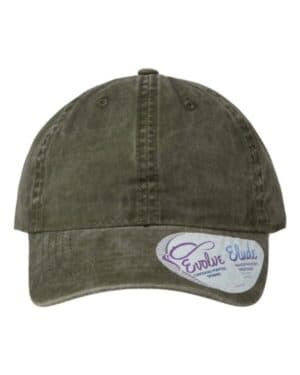 OLIVE/ CAMO CASSIE women's pigment-dyed with fashion undervisor cap