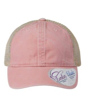 DUSTY PINK/ FLORAL Infinity her TESS women's washed mesh-back cap