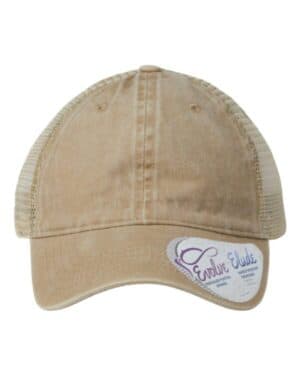 KHAKI/ CAMO Infinity her TESS women's washed mesh-back cap