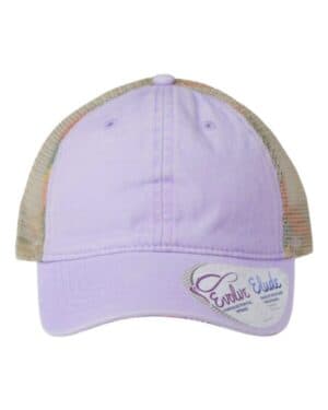LAVENDER/ STRIPES Infinity her TESS women's washed mesh-back cap
