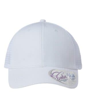 WHITE/ WHITE Infinity her CHARLIE women's modern trucker cap