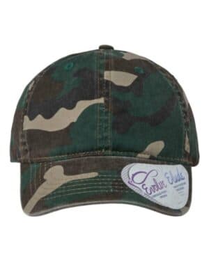 FASHION CAMO Infinity her HATTIE women's garment-washed fashion print cap