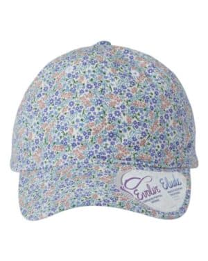 LIGHT PINK/ FLORAL Infinity her HATTIE women's garment-washed fashion print cap